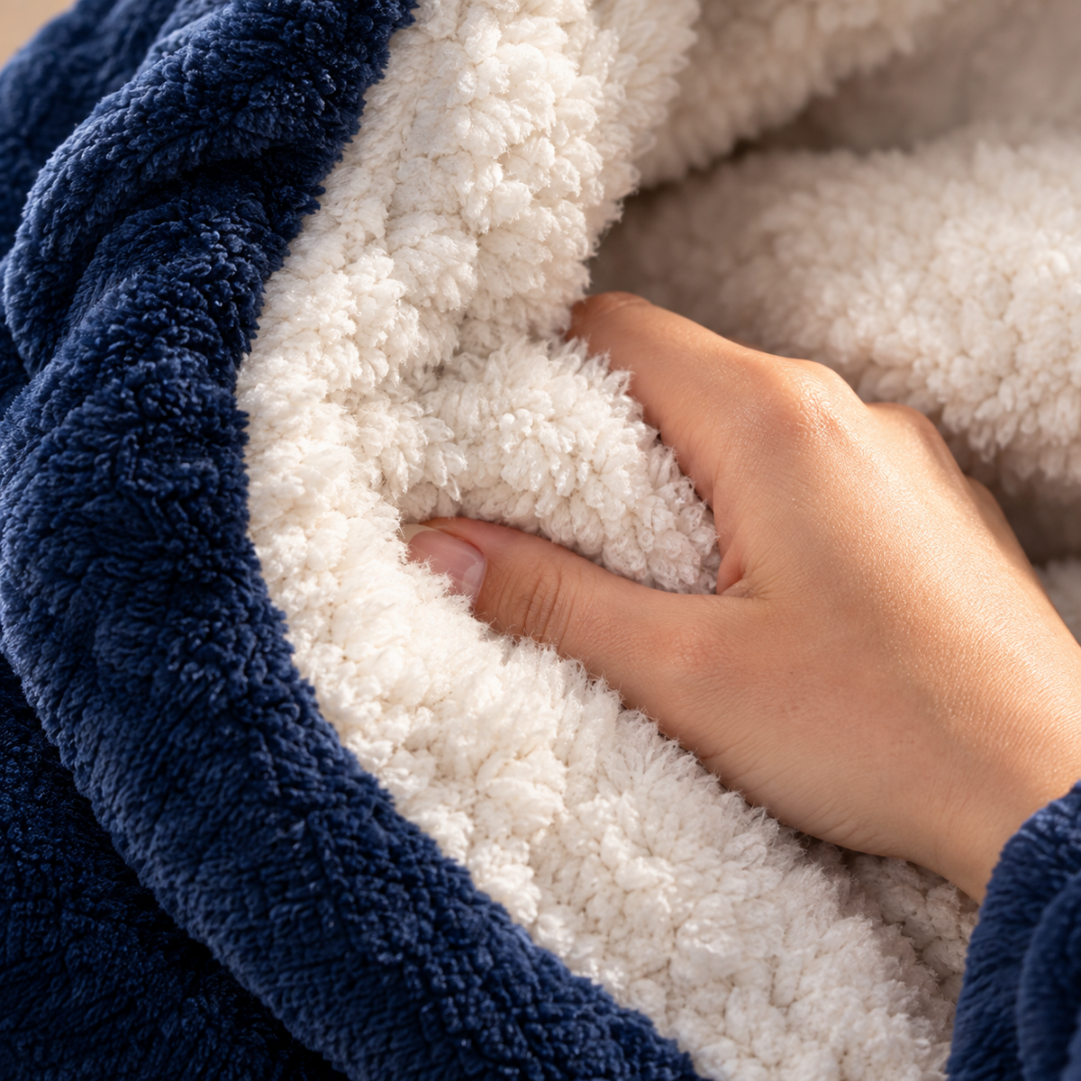 Wärmling Hoodie-Decke – Mitternachtsblau